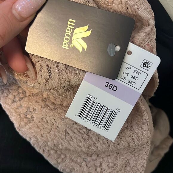 Wacoal NWT Halo Lace Full Figure Underwire Bra toast sz 36D - Picture 5 of 5